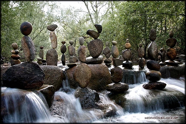 Nature Rocks Stacked Together