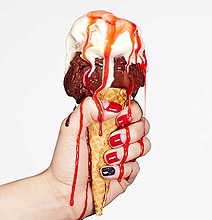 Delicious Drippy & Gooey Ice Cream Cone Photographs