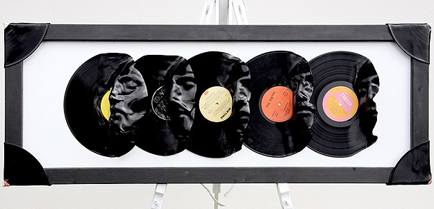 Heated Plastic Retro Record Designs