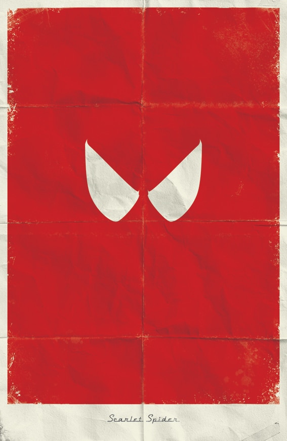 Minimalistic Superhero Movie Poster Designs