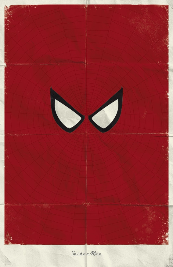 Minimalistic Superhero Movie Poster Designs