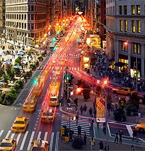 NYC: Watch Day Turn Into Night All In One Photograph