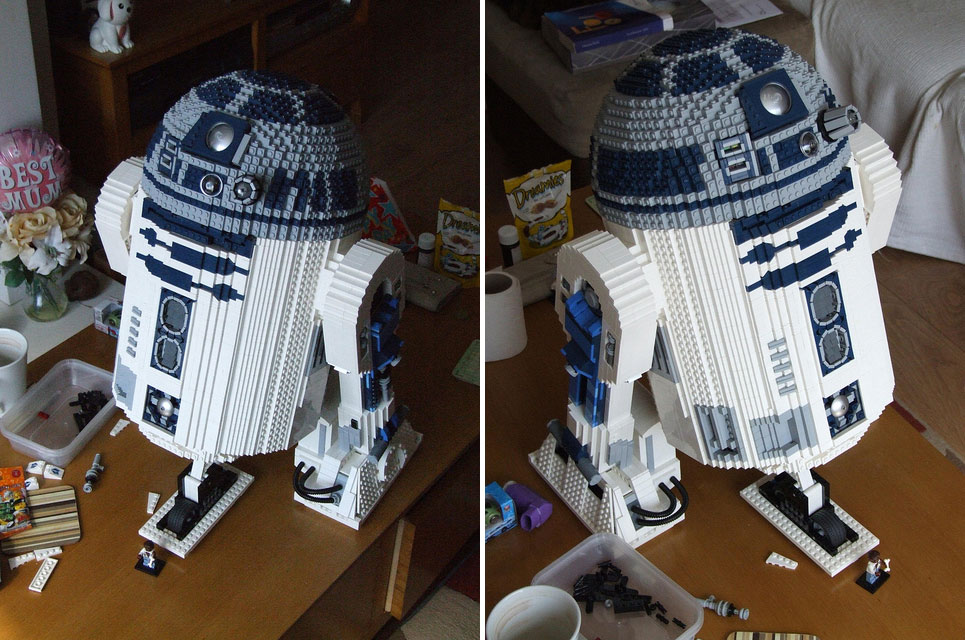 R2-D2 Intricate Feature Lego Build