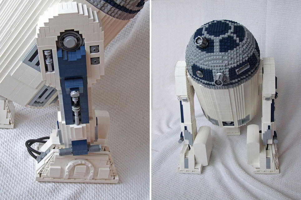 R2-D2 Intricate Feature Lego Build