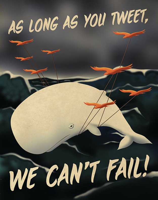 Twitter Fail Whale Illustration