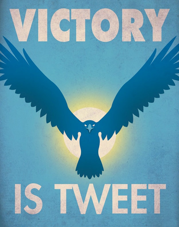 Victory Is Tweet Fun Illustration