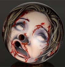 Severed Zombie Head Bowling Ball Designs