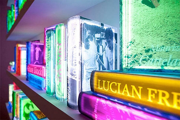 Art Installation From Colorful Books