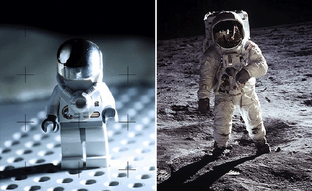 Man On Moon In Lego