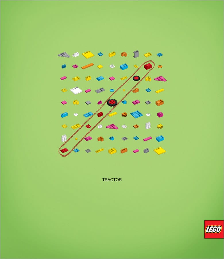 Lego Words Puzzle Game Advertisement