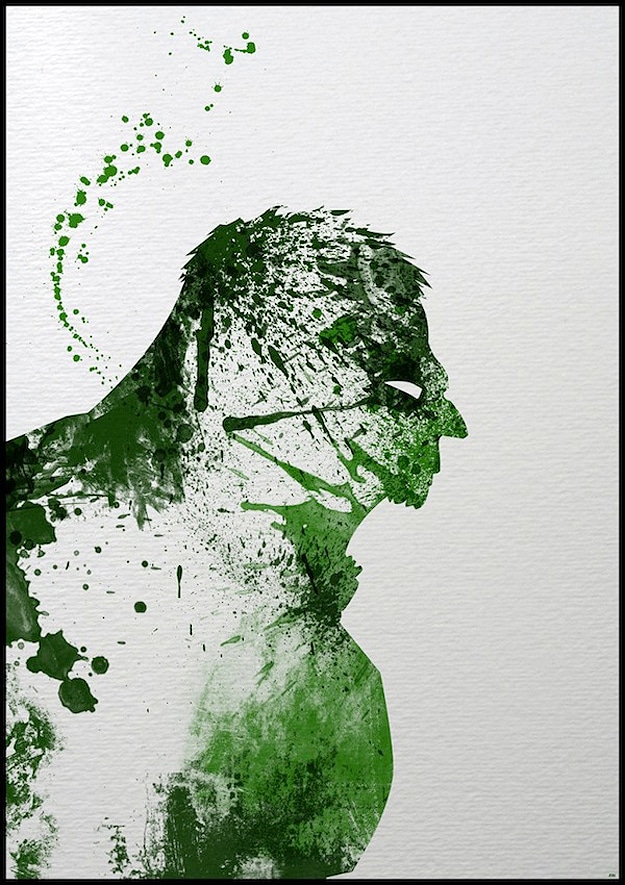 Hulk Illustration Made With Paint