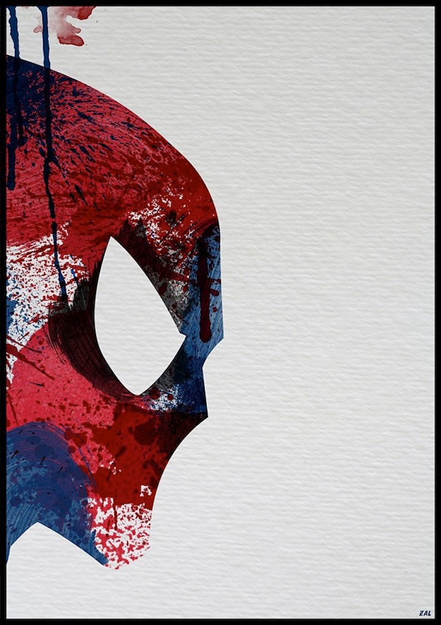 Spiderman Made From Paint