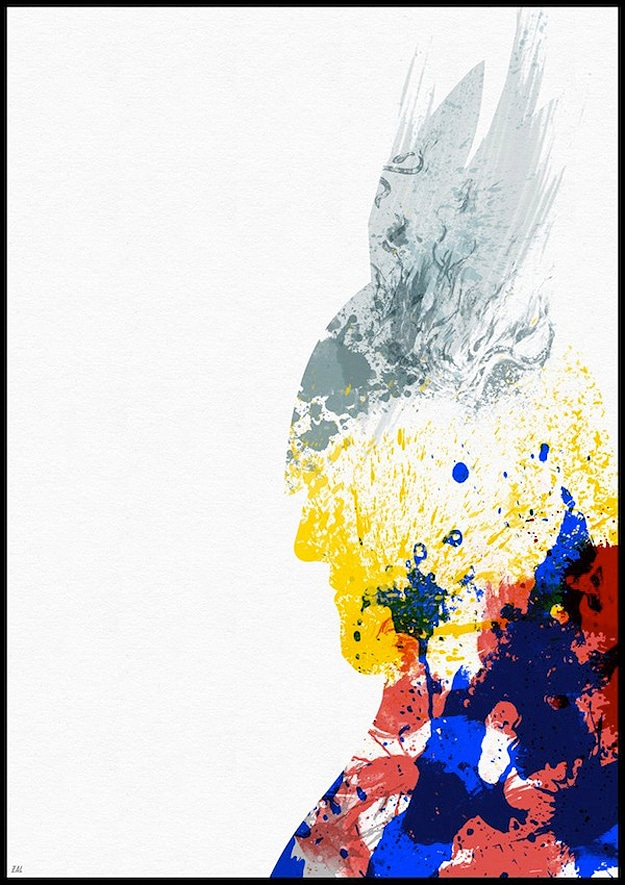 Thor Made With Paint Splashes