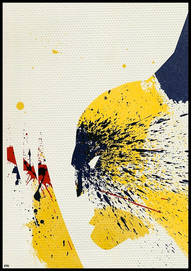 Wolverine Made From Paint