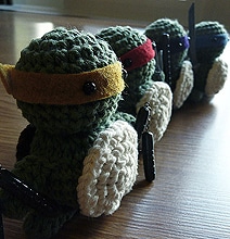 Cute Crocheted Craft: Teenage Mutant Ninja Turtles