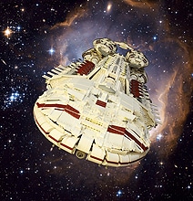 Epic 54 Pound Lego Battlestar Galactica Ship