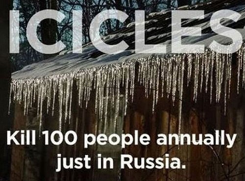 Icicles Kill People In Russia