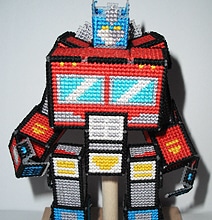 Cross-Stitched Optimus Prime Can Really Transform Cross-Stitched Optimus Prime Can Really Transform