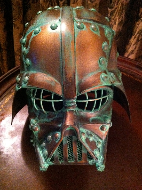 Darth Vader Copper Steampunk Helmet