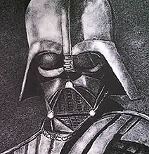 Unusual Art: Darth Vader Portrait Created With Salt Unusual Art: Darth Vader Portrait Created With Salt