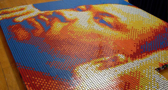 Martin Luther King Rubiks Portrait