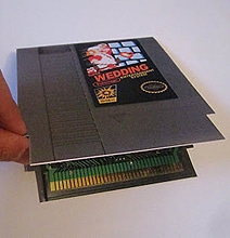Retro Super Mario 8-Bit Wedding Invitations