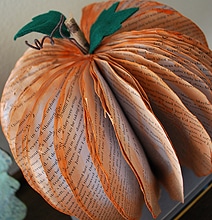 How To: Transform Old Books Into Holiday Pumpkins How To: Transform Old Books Into Holiday Pumpkins