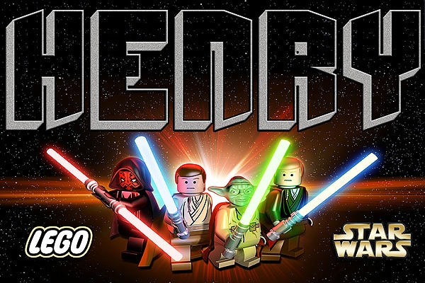 Personalized Lego Star Wars Poster