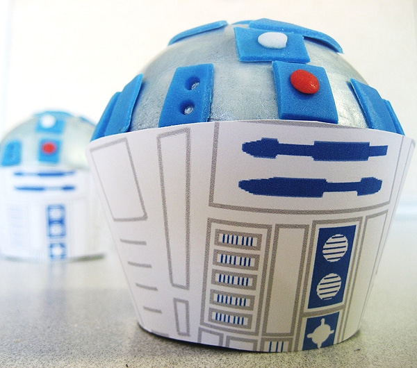 R2D2 Cupcakes Handmade Toppers