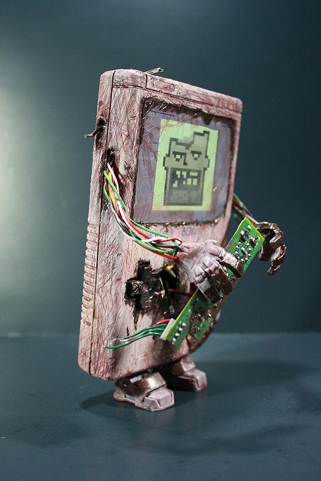 Green Scary Zombie Gameboy