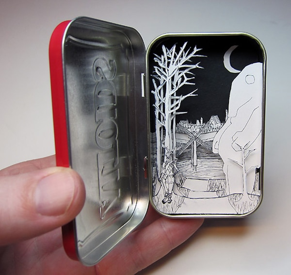 Tiny Scenes Inside Tin Cans