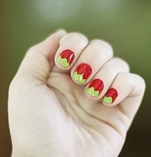 DIY Strawberry Nails: Make Your Day A Little Sweeter