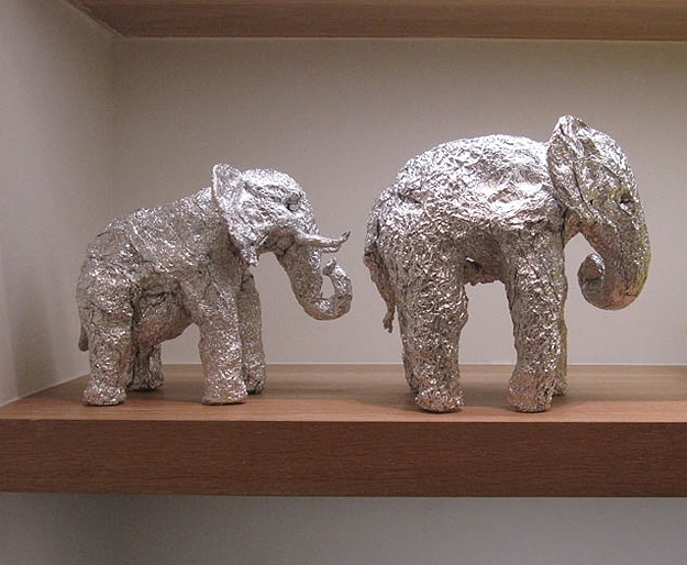 Expressive Animals Sculpted From Aluminum Foil Bit Rebels