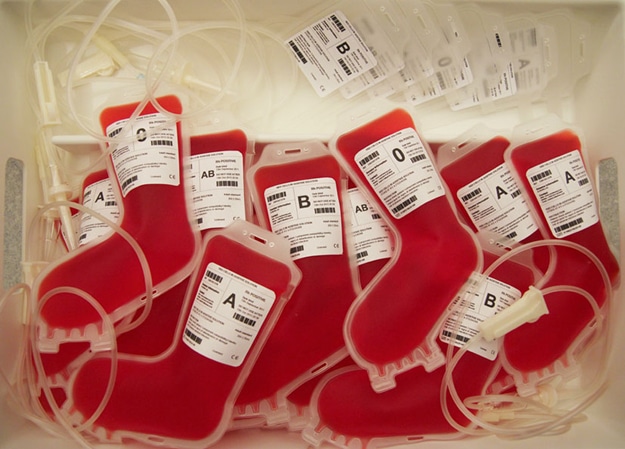 Christmas Stocking For Hospital Blood