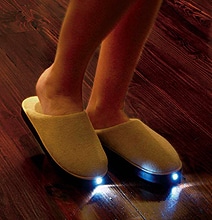 LED Slippers Will Prevent Head Bumps When Sleepwalking LED Slippers Will Prevent Head Bumps When Sleepwalking