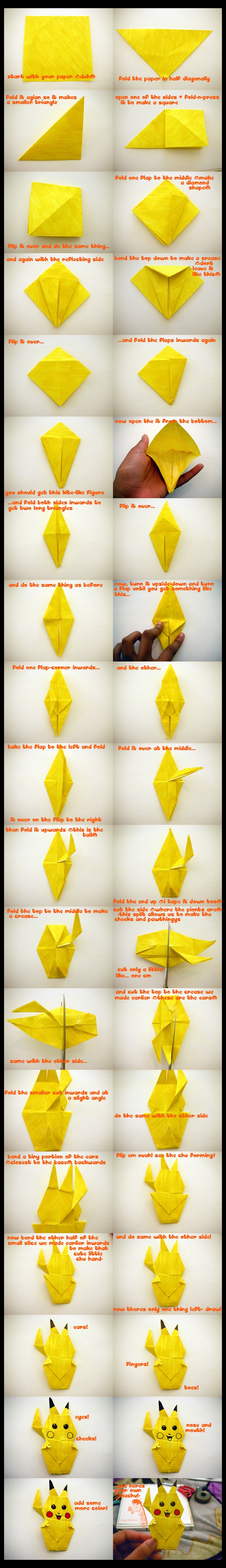 How To Make Pokemon Origami