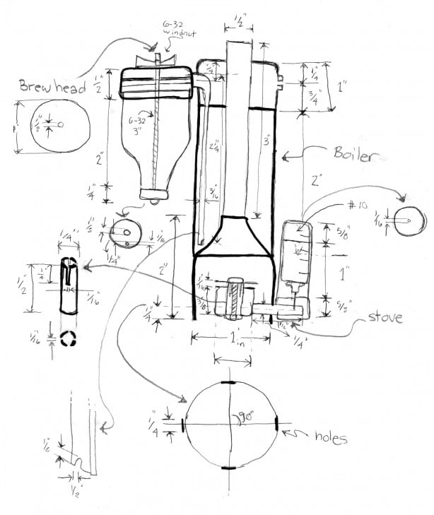 Pocket Sized Espresso Machine Blueprints