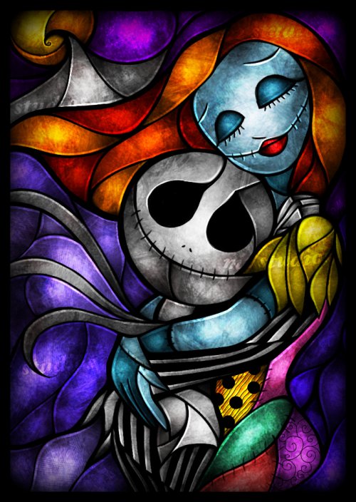 Stained Glass Styled Cartoon Illustrations