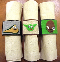 For A Geek’s Dinner Table: DIY Star Wars Napkin Rings
