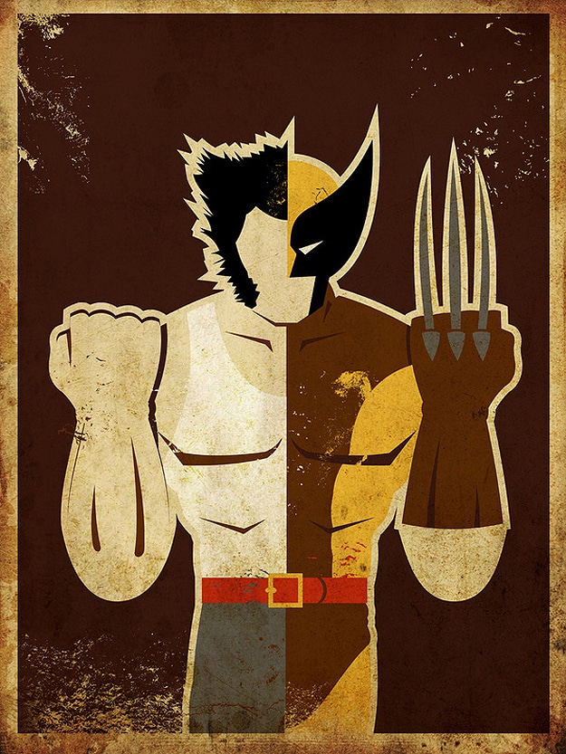 Wolverine Claw Superhero Poster