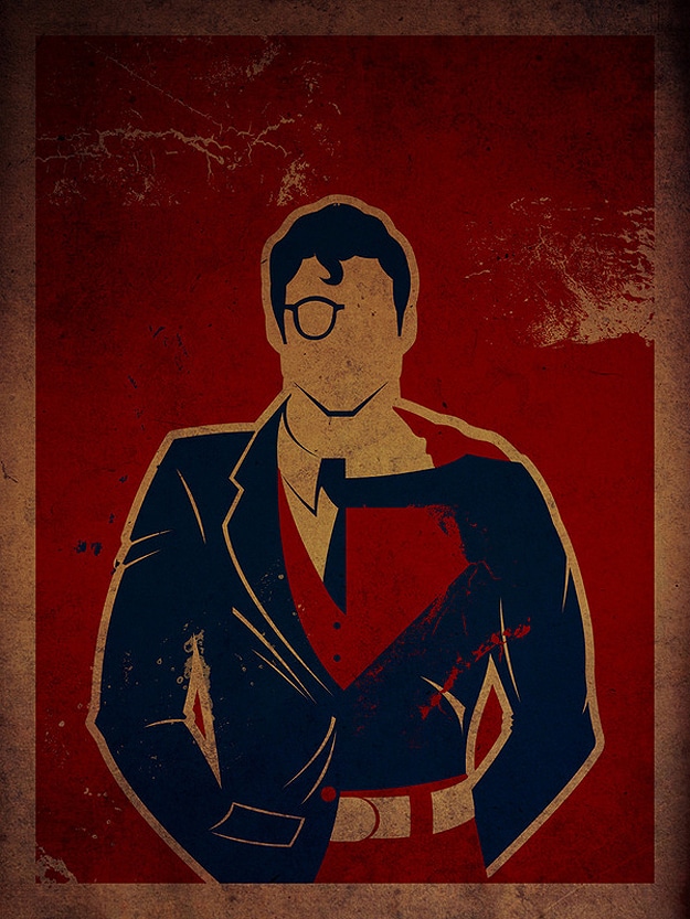 Superman Artistic Superhero Poster