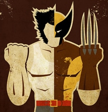 7 Vintage Style Illustrations: Superheroes & Their Alter Egos 7 Vintage Style Illustrations: Superheroes & Their Alter Egos
