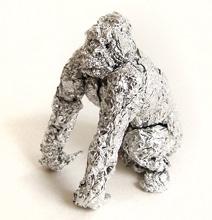 Expressive Animals Sculpted From Aluminum Foil Expressive Animals Sculpted From Aluminum Foil