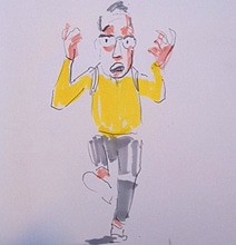 Creative Cartoonist Draws & Live Tweets During NYC Marathon