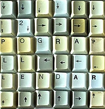 Typographic Calendar Created With 2,012 Recycled Keyboard Keys Typographic Calendar Created With 2,012 Recycled Keyboard Keys