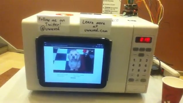 YouTube Microwave Video Display Hack