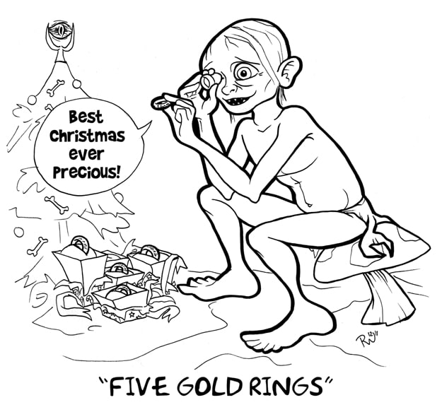 Five Gold Rings Christmas Song