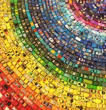 Toy Atlas Rainbow: 2,500 Hot Wheels Cars Turned Into Carpet