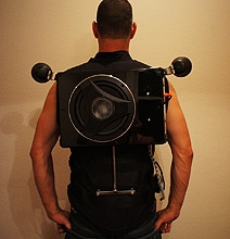 Wearable Boombox Backpack Packs A Divine Punch