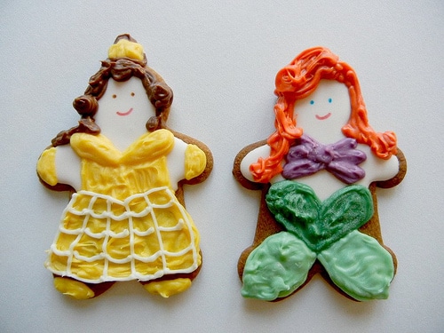 Snow White Cinderella Ariel Cookies